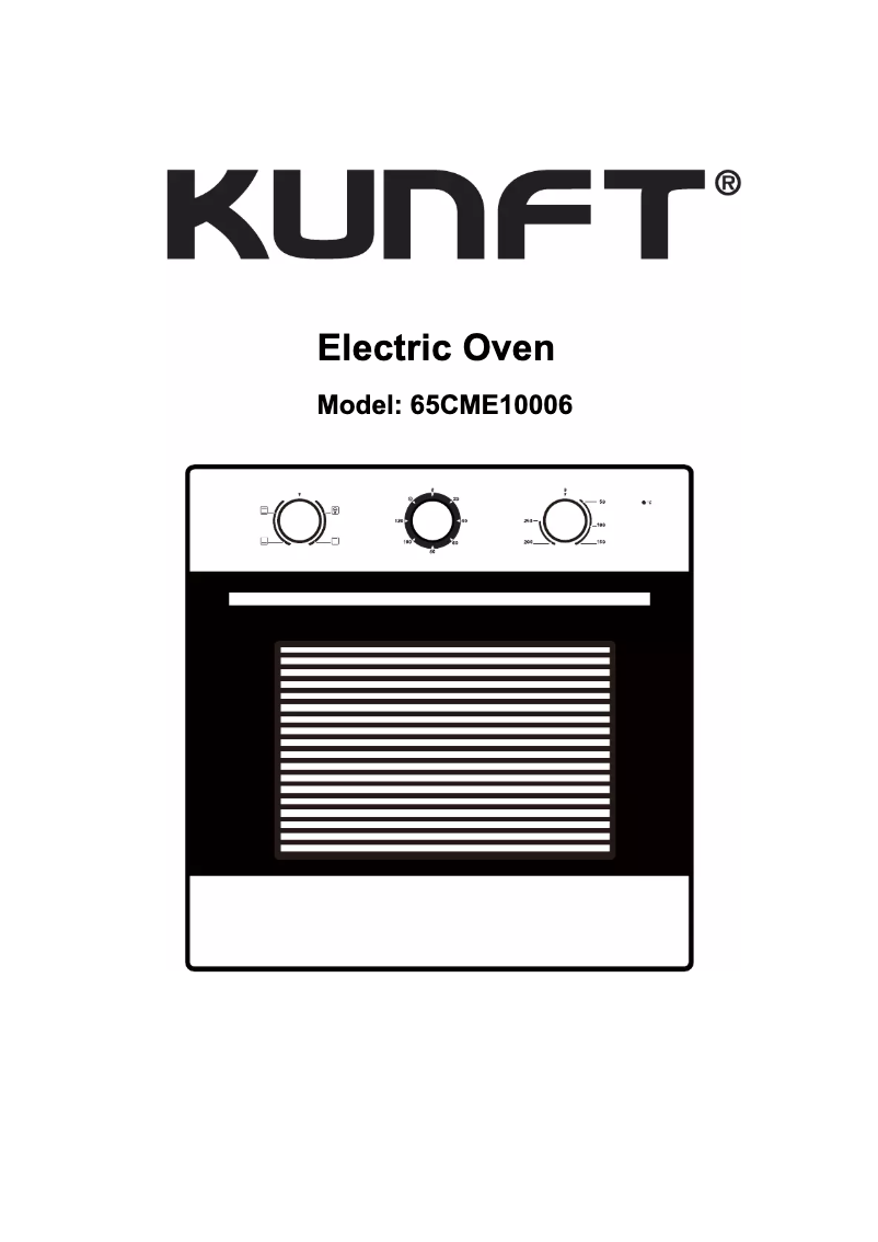 Page n°1 - Manuel utilisateur Kunft 65CME10006