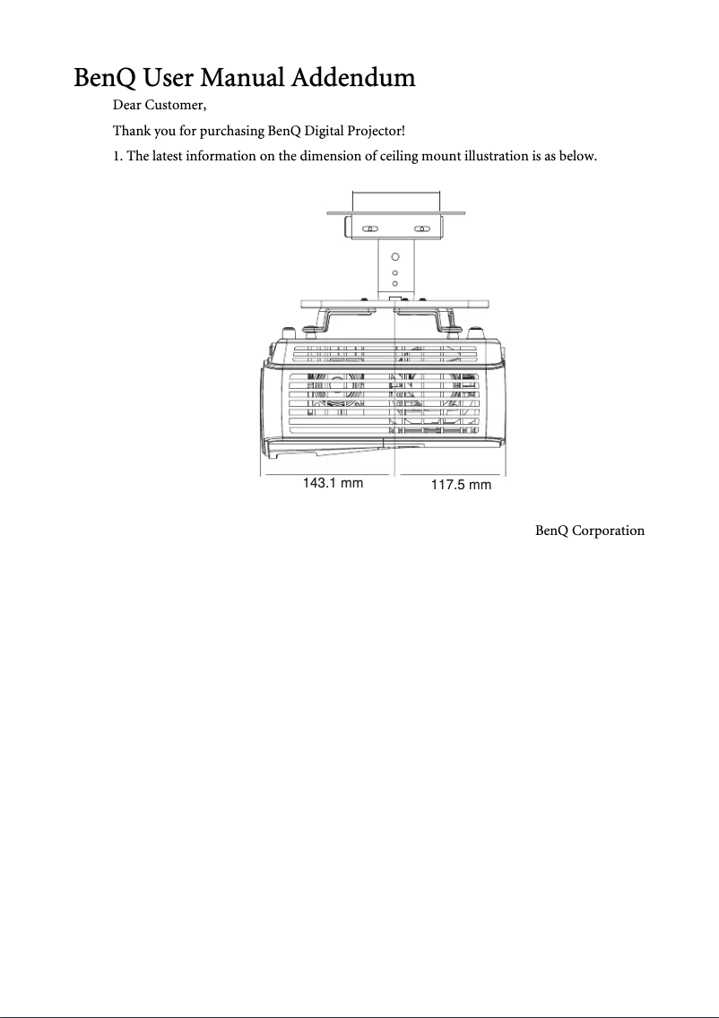 Page 1 de la notice Manuel utilisateur BenQ SH910
