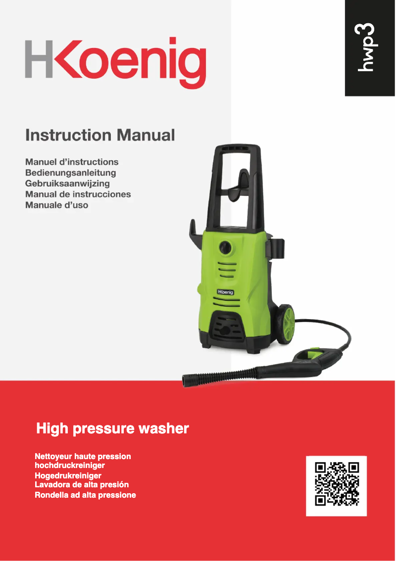 Image de la première page du manuel de l'appareil HWP3