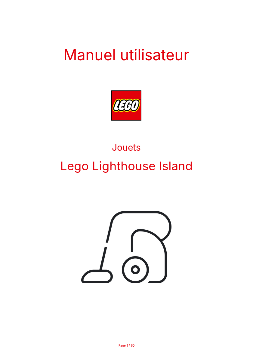 Image de la première page du manuel de l'appareil Lighthouse Island