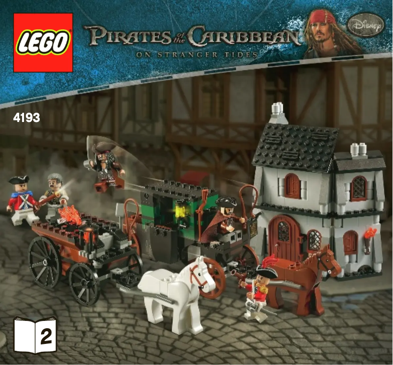 Page 1 de la notice Manuel utilisateur Lego Pirates Of The Caribbean 4193