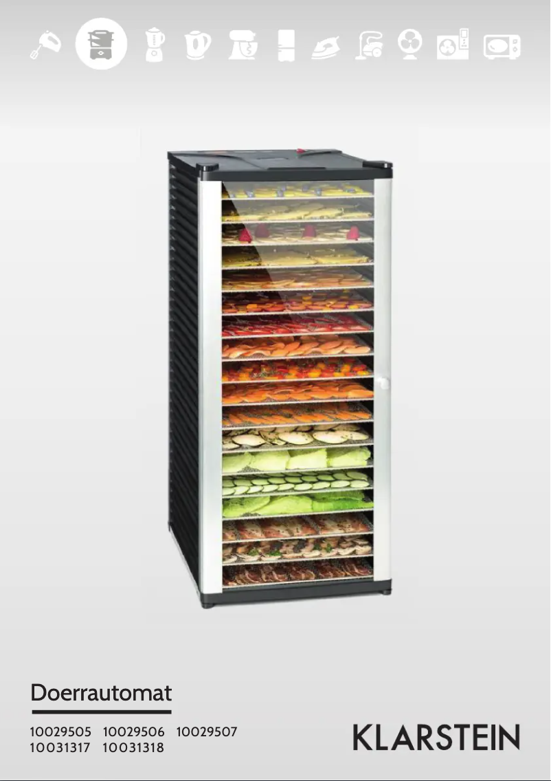 Page 1 de la notice Manuel utilisateur Klarstein Fruit Jerky Pro 8