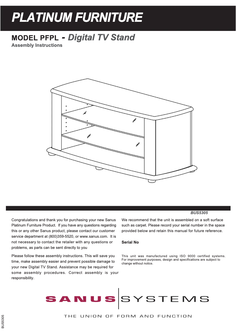Image de la première page du manuel de l'appareil PFPL