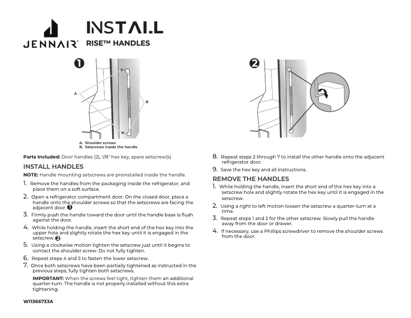 Image de la première page du manuel de l'appareil JS48SSDUDE