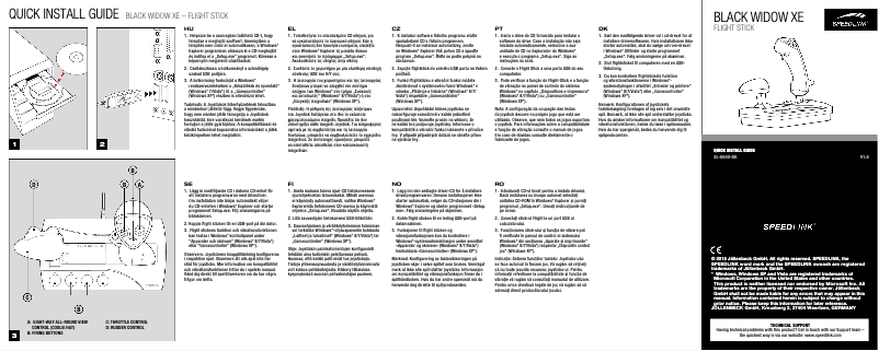 Page 1 de la notice Manuel utilisateur Speed-Link Widow XE