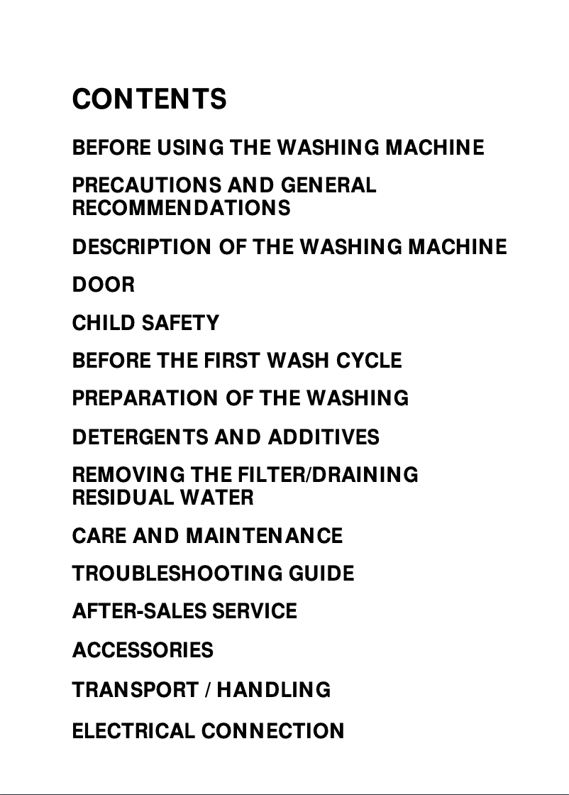 Page 1 de la notice Manuel utilisateur Bauknecht WAK 6660