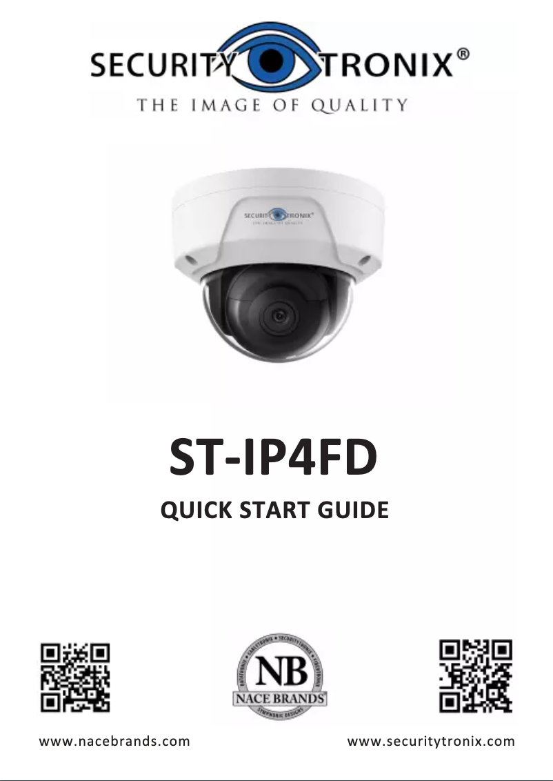 Image de la première page du manuel de l'appareil ST-IP4FD