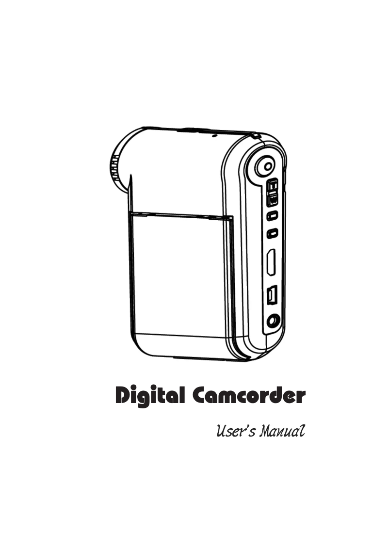 Image de la première page du manuel de l'appareil Pocket DV AHD C 100