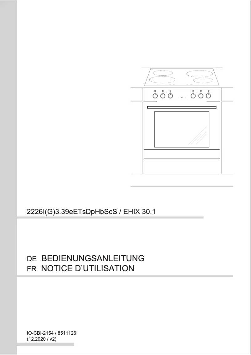 Page n°1 - Manuel utilisateur Amica EHIX 30.1