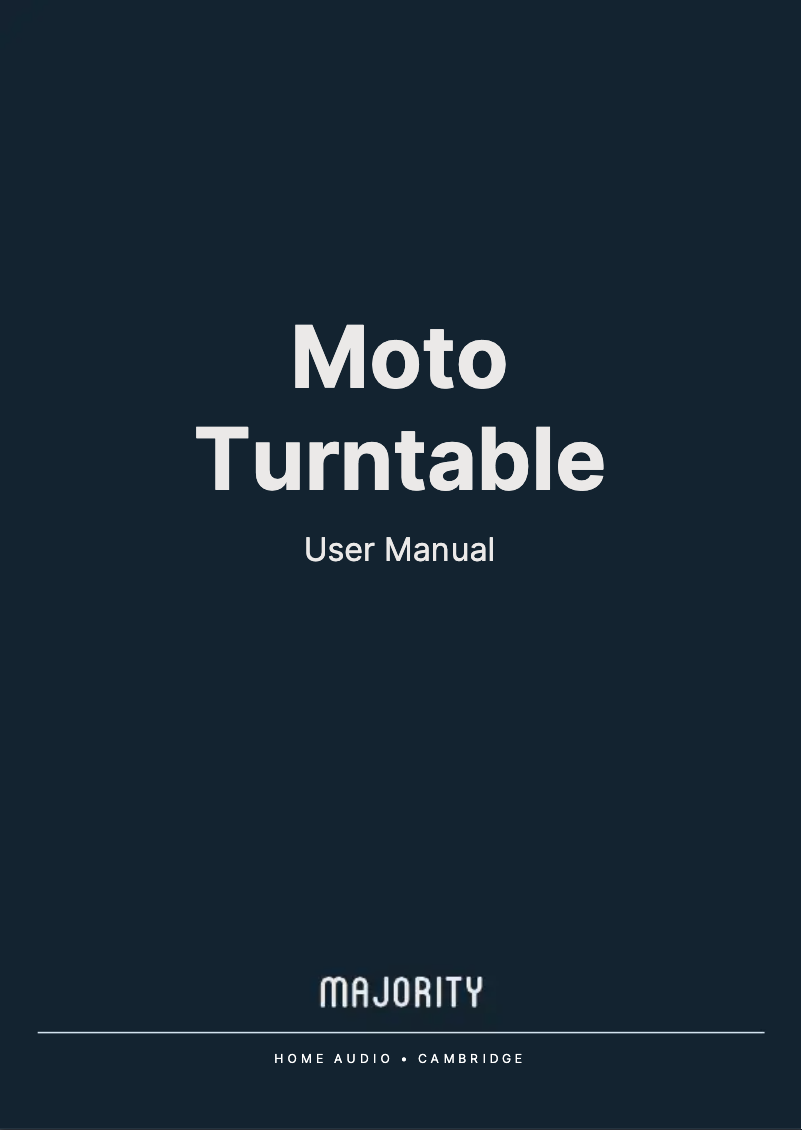 Page 1 de la notice Manuel utilisateur Majority Moto