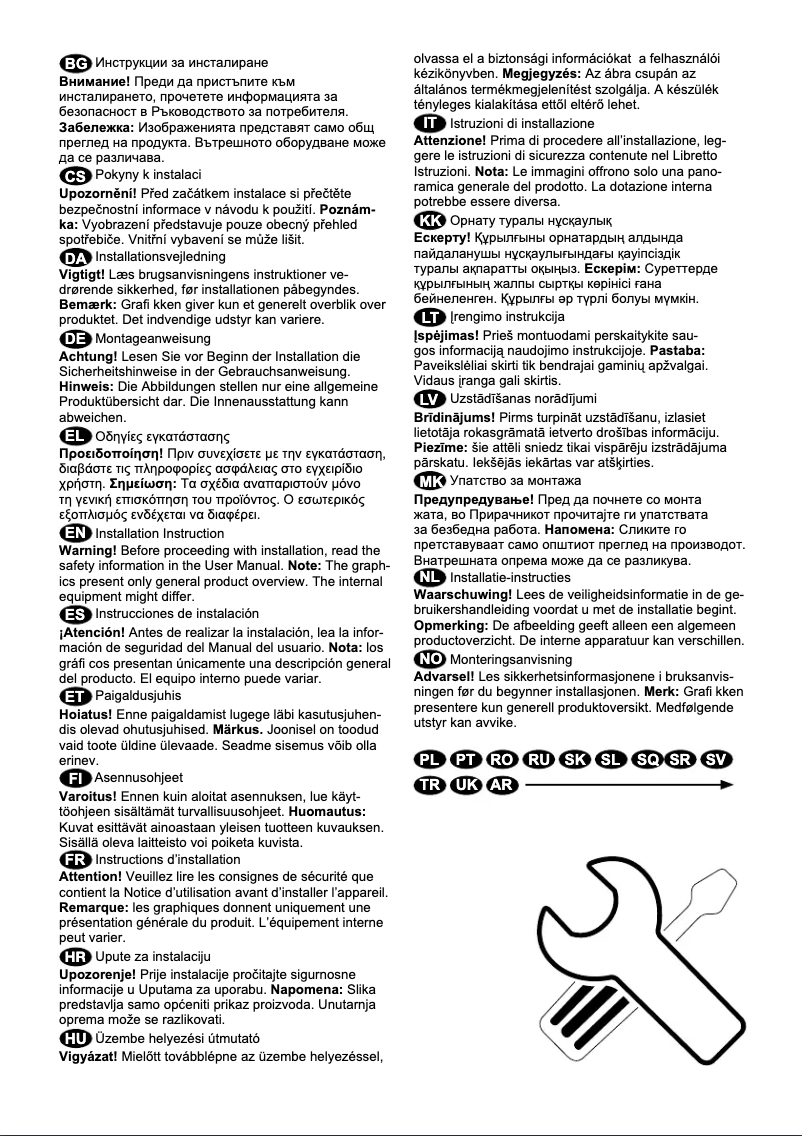 Page 1 de la notice Guide d'installation Electrolux EN3484MOX