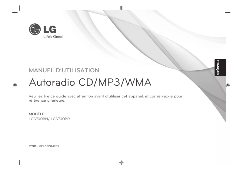 Página 1 del manual Manual de usuario LG LCS700BR