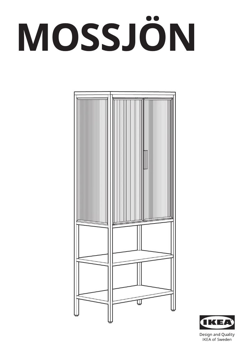 Page 1 de la notice Manuel utilisateur Ikea MOSSJÖN 605.731.71