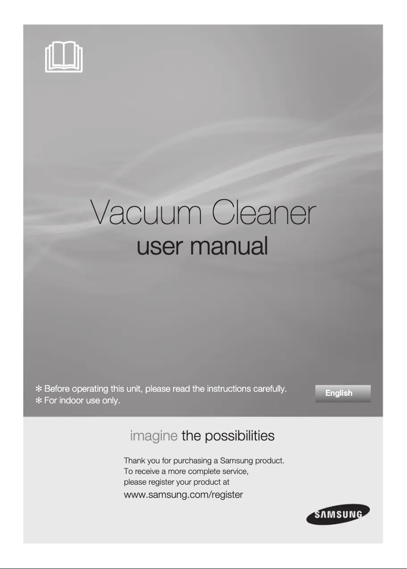 Page 1 de la notice Manuel utilisateur Samsung VCC7490