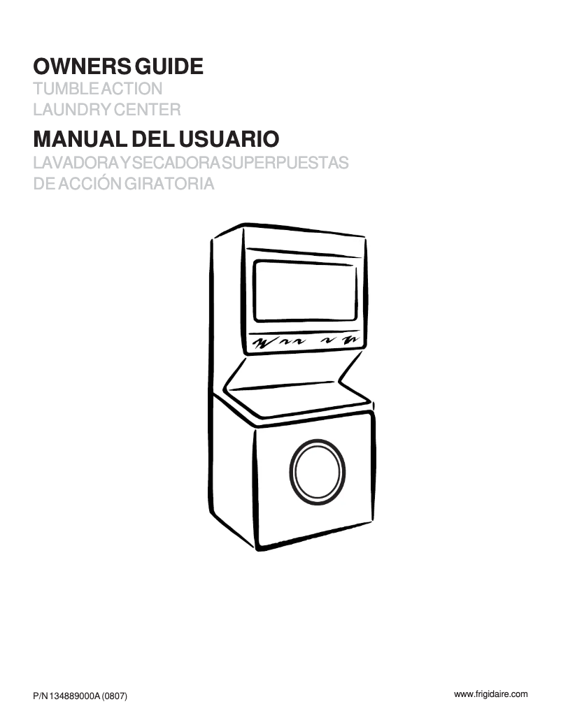 Page 1 de la notice Manuel utilisateur Frigidaire GLEH1642FS