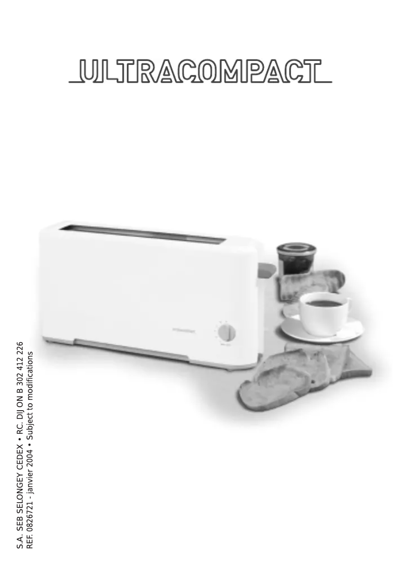 Page n°1 - Manuel utilisateur SEB TL2000