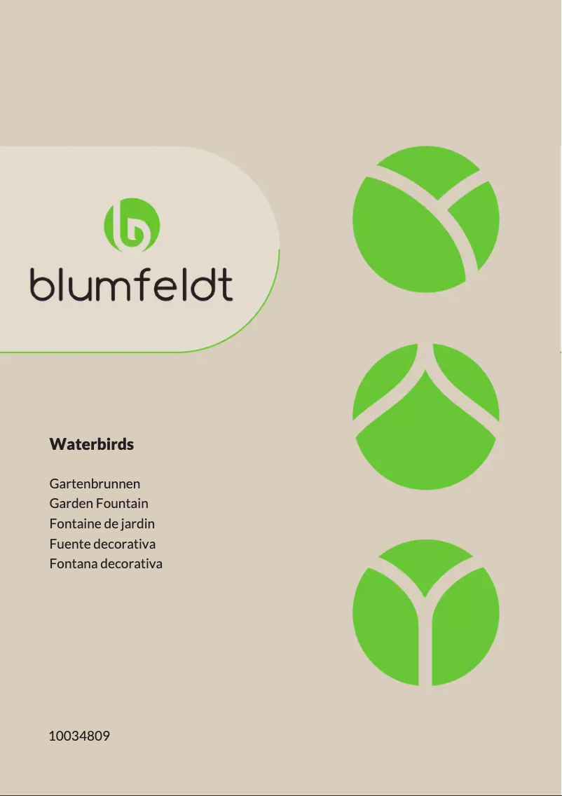 Page 1 de la notice Manuel utilisateur Blumfeldt Waterbirds