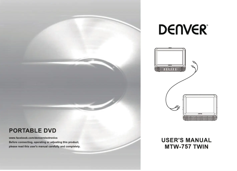 Page 1 de la notice Manuel utilisateur Denver MTW-757TWIN