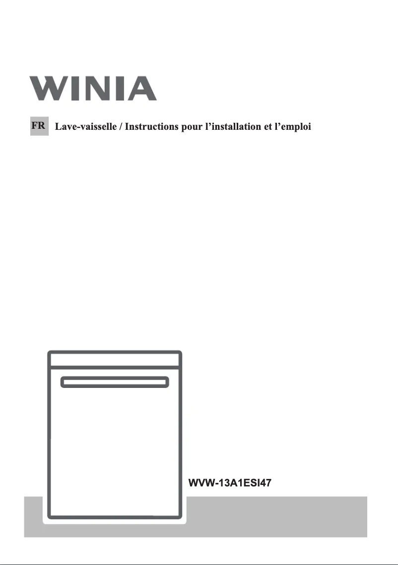 Image de la première page du manuel de l'appareil WVW-13A1ESI47