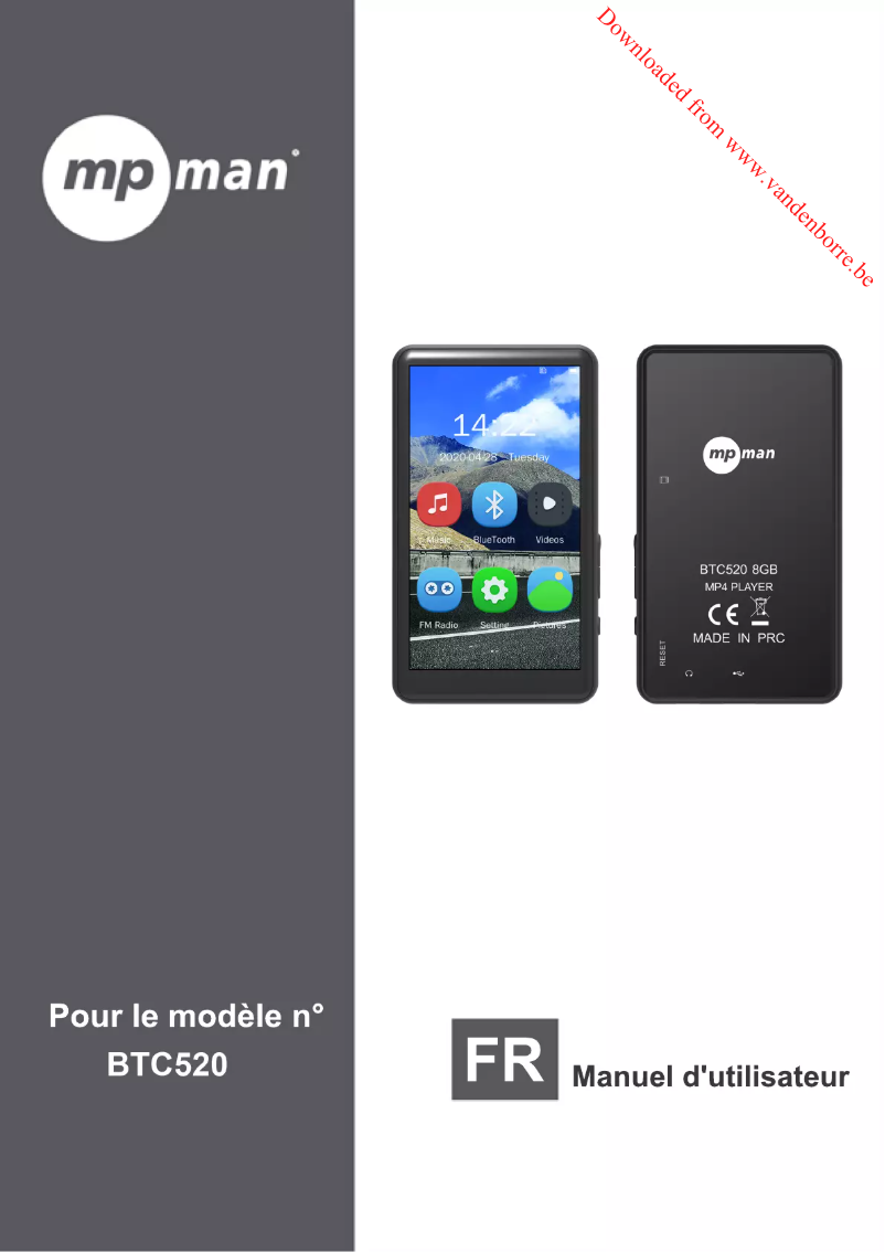 Página 1 del manual Manual de usuario Mpman BTC520