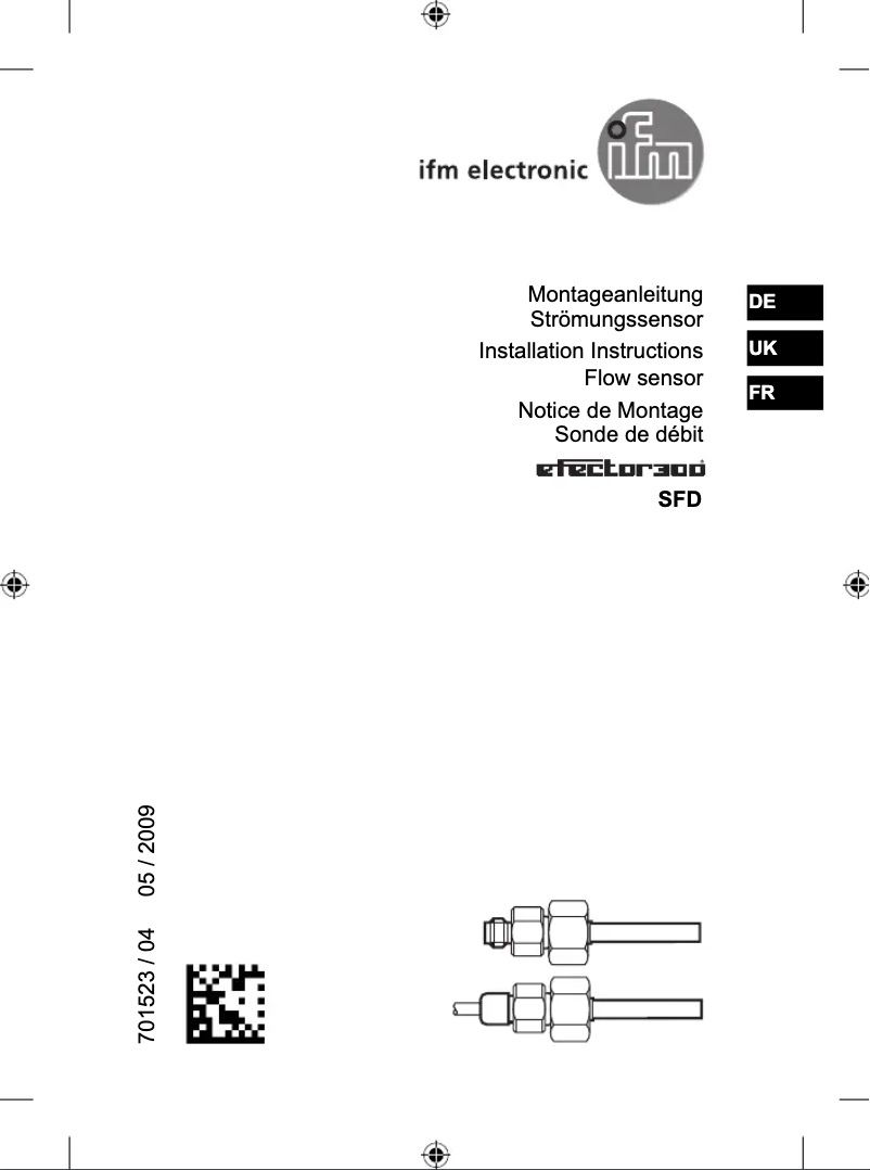 Image de la première page du manuel de l'appareil SF5200
