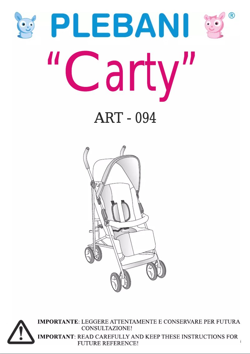 Page n°1 - Manuel utilisateur Plebani Carty