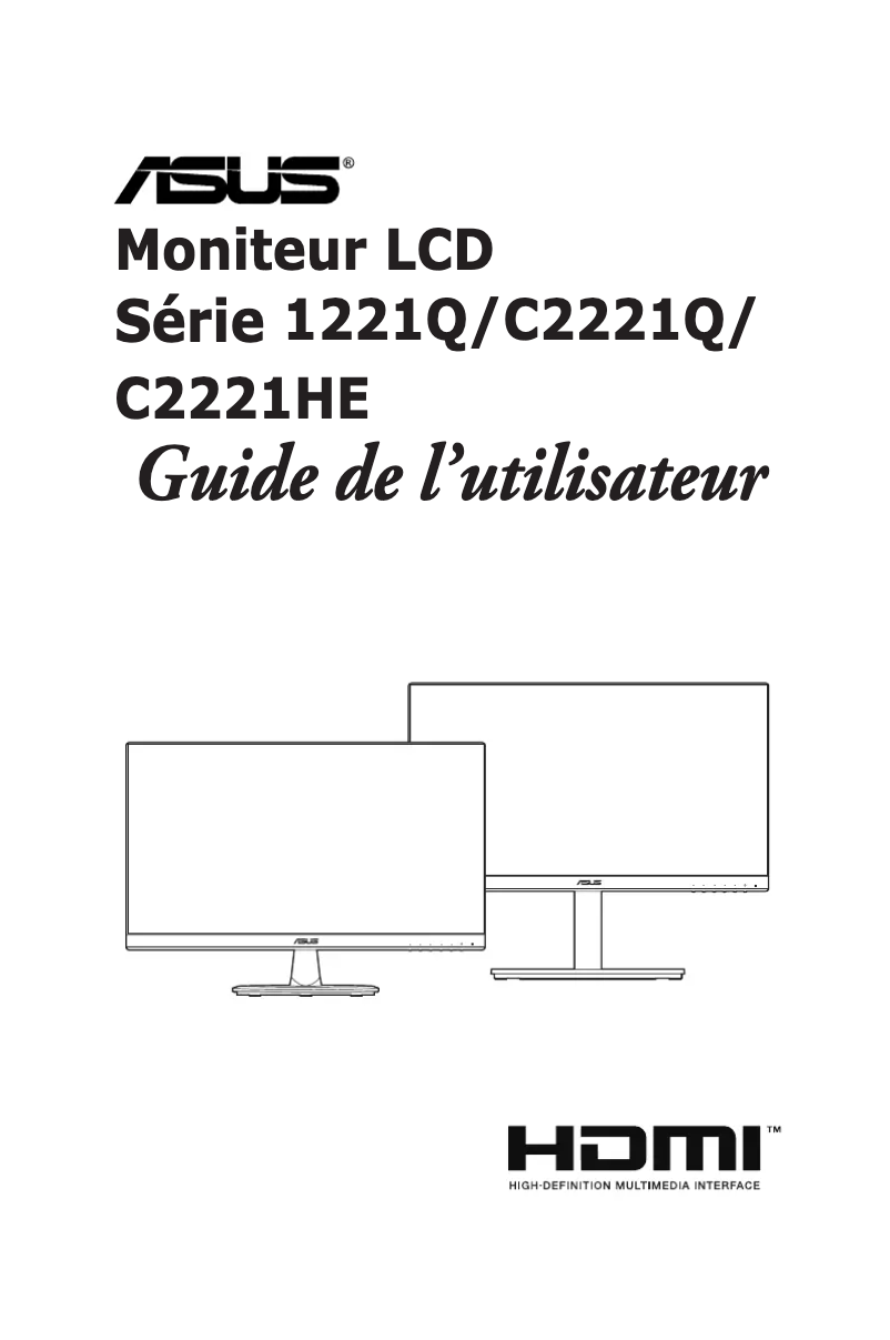 Page 1 de la notice Manuel utilisateur Asus C2221HE