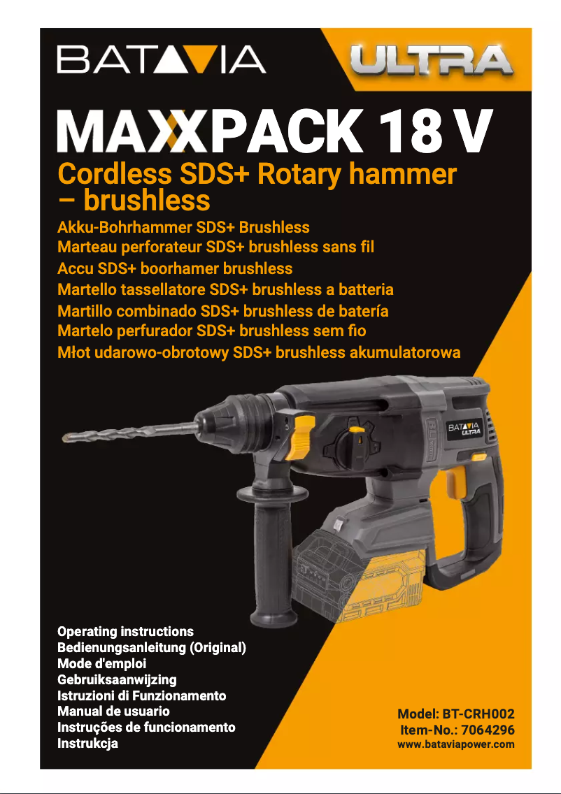 Page n°1 - Manuel utilisateur Batavia BT-CRH002