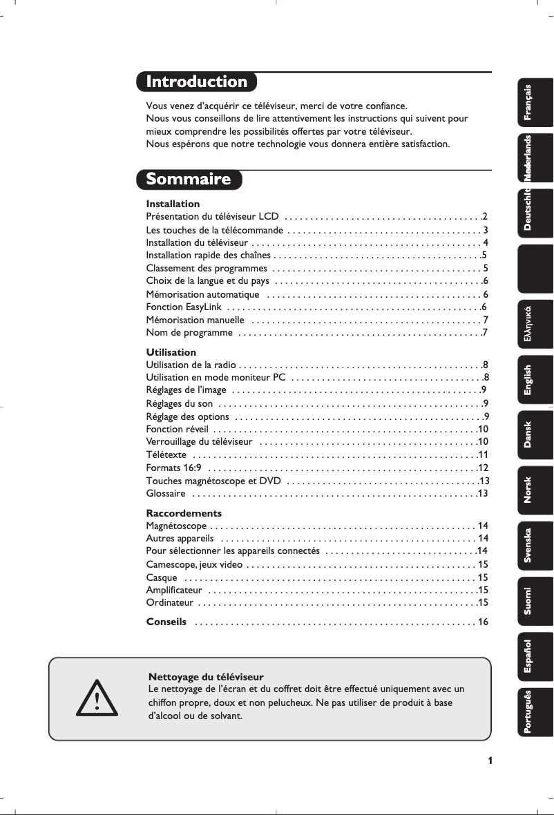 Page n°1 - Manuel utilisateur Philips 23HM8801