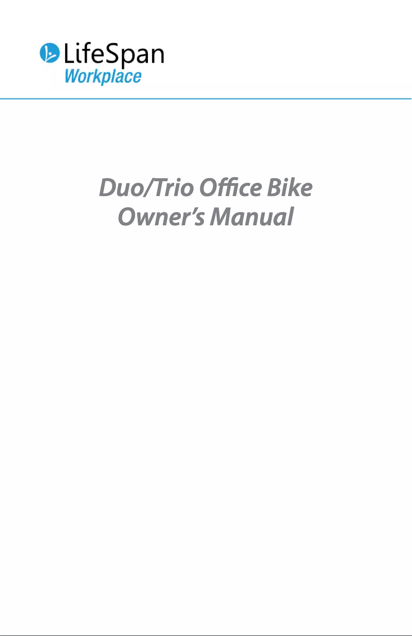 Página 1 del manual Manual de usuario LifeSpan Duo