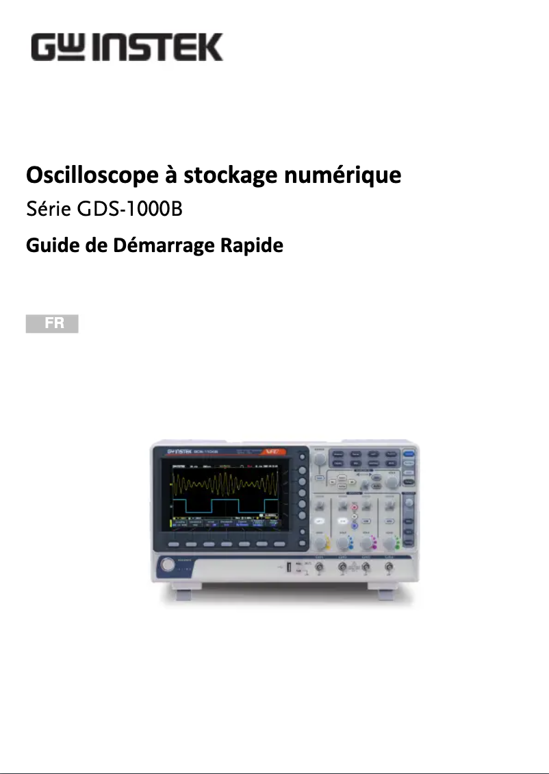 Page n°1 - Manuel utilisateur GW Instek GDS-1202B