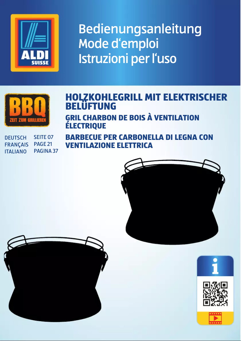 Page 1 de la notice Manuel utilisateur BBQ Premium GT-CTG-01