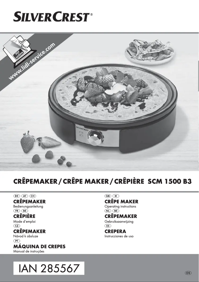 Image de la première page du manuel de l'appareil SCM 1500 D4
