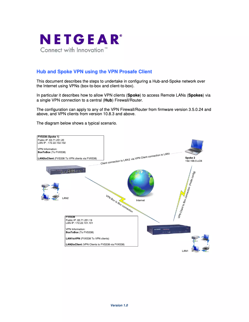 Page 1 de la notice Instructions de sécurité Netgear FVS318v3