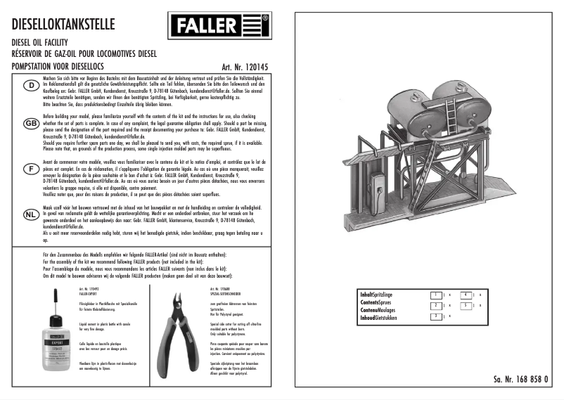 Page n°1 - Manuel utilisateur Faller 120145