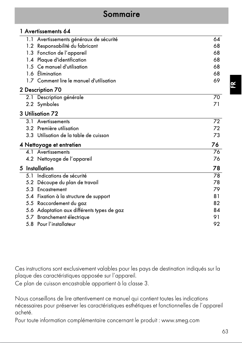 Image de la première page du manuel de l'appareil SR764AO