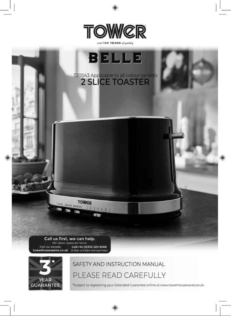 Image de la première page du manuel de l'appareil Belle T20043