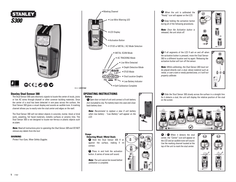 Image de la première page du manuel de l'appareil S300