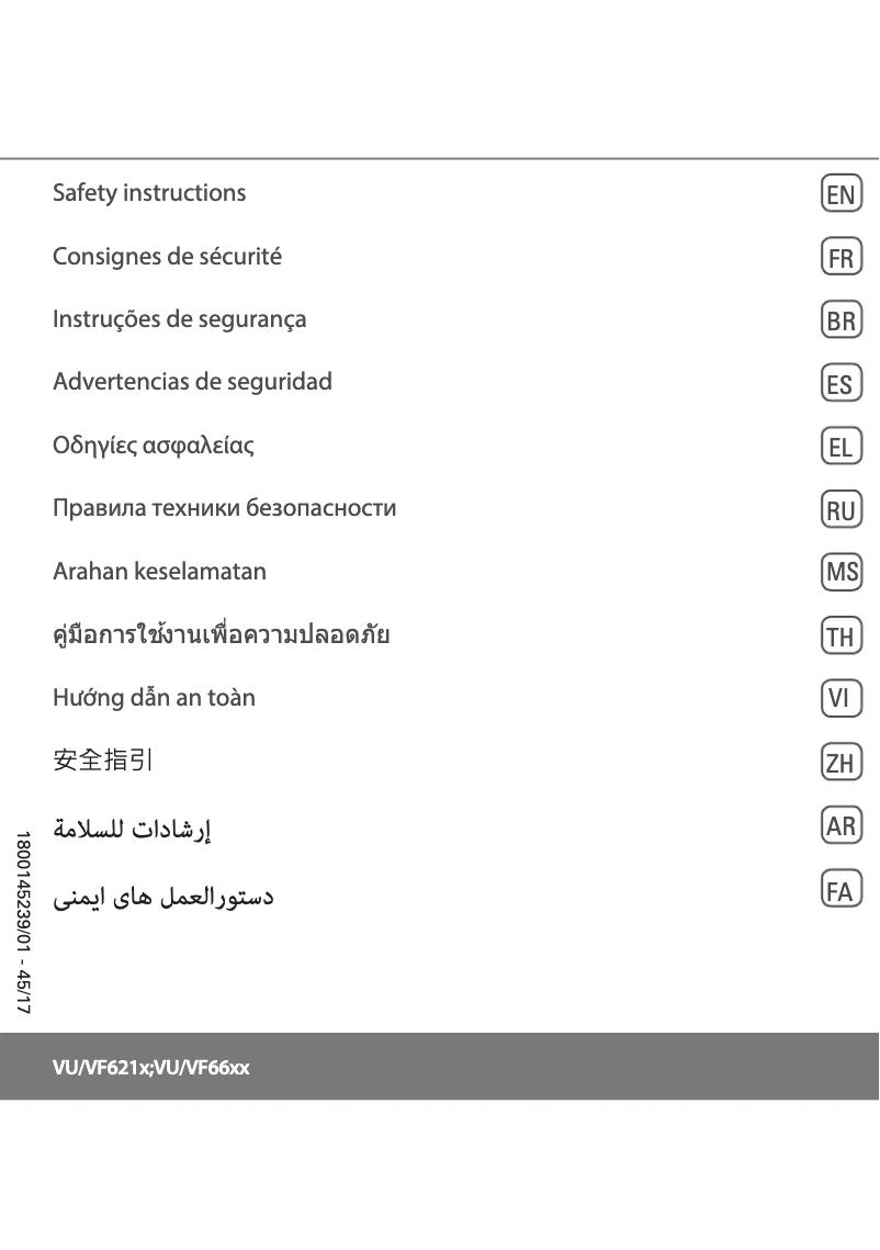 Image de la première page du manuel de l'appareil Eole Compact VF6210