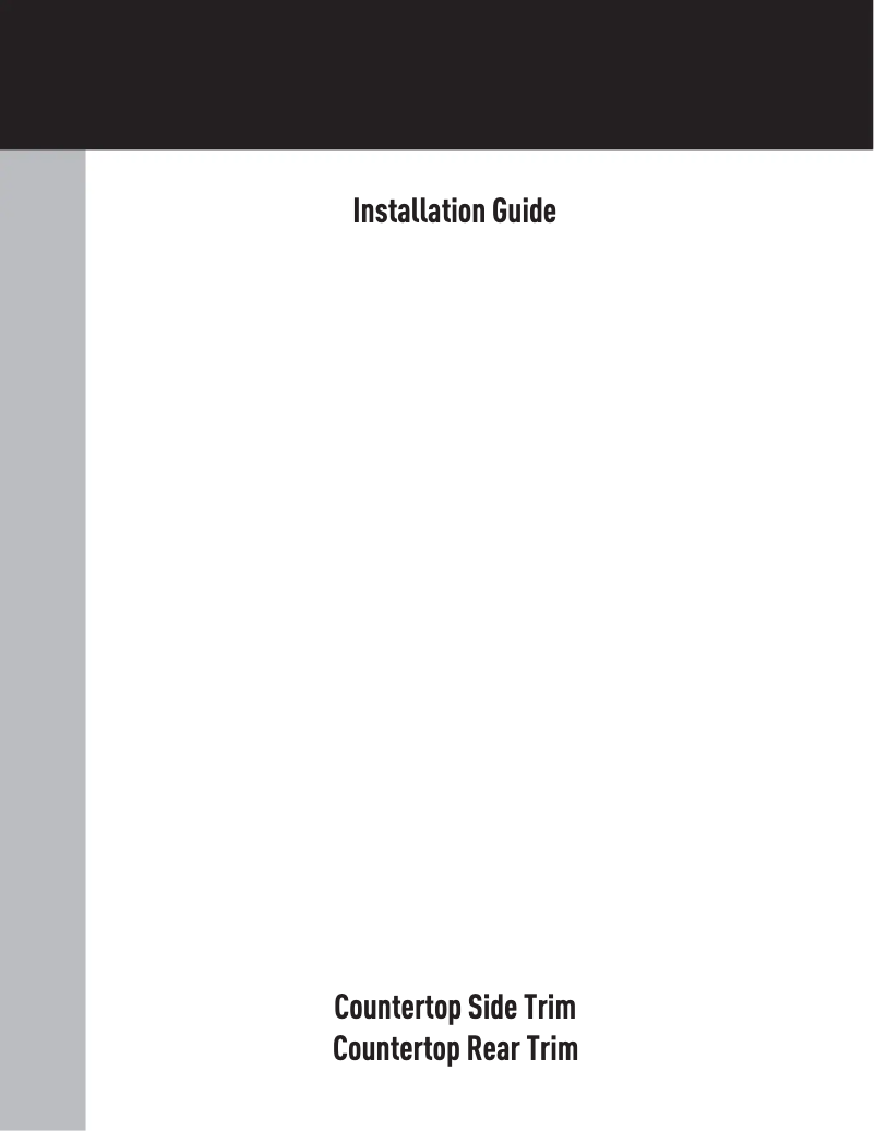 Page 1 of the manual Installation Guide Viking RVDR33025BFWLP