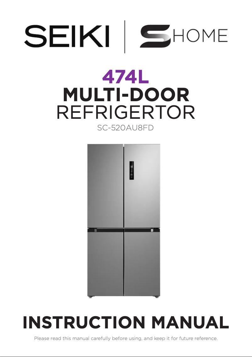 Page n°1 - Manuel utilisateur Seiki SC-520AU8FD