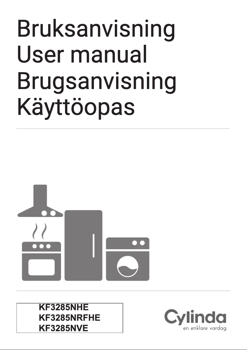 Page 1 de la notice Manuel utilisateur Cylinda KF3285NVE