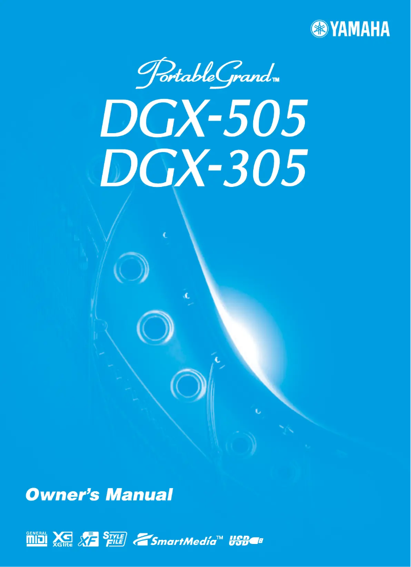 Page 1 de la notice Manuel utilisateur Yamaha PortableGrand DGX-305