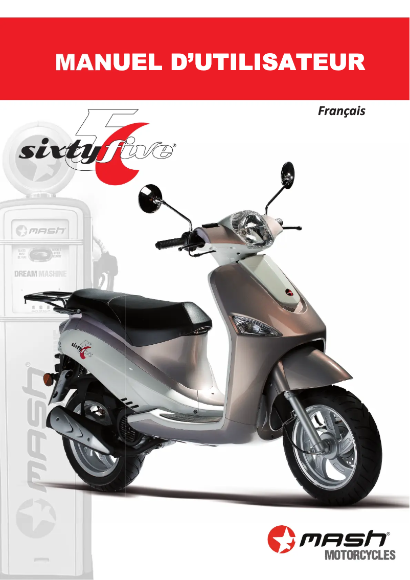 Image de la première page du manuel de l'appareil Sixty Five 125cc (2013)