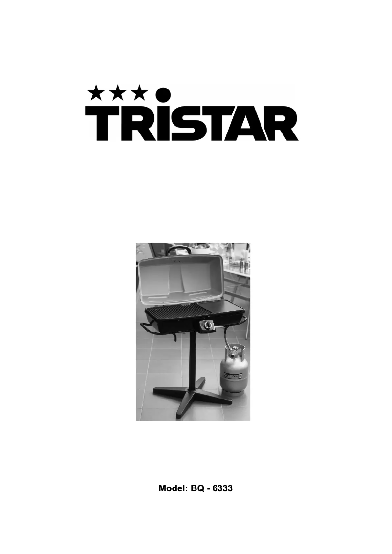 Page 1 de la notice Manuel utilisateur TriStar BQ-6333