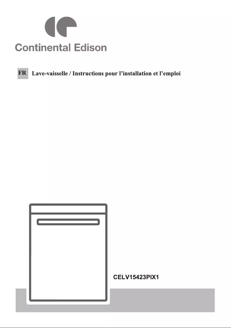 Page n°1 - Manuel utilisateur Continental Edison CELV15423PIX1