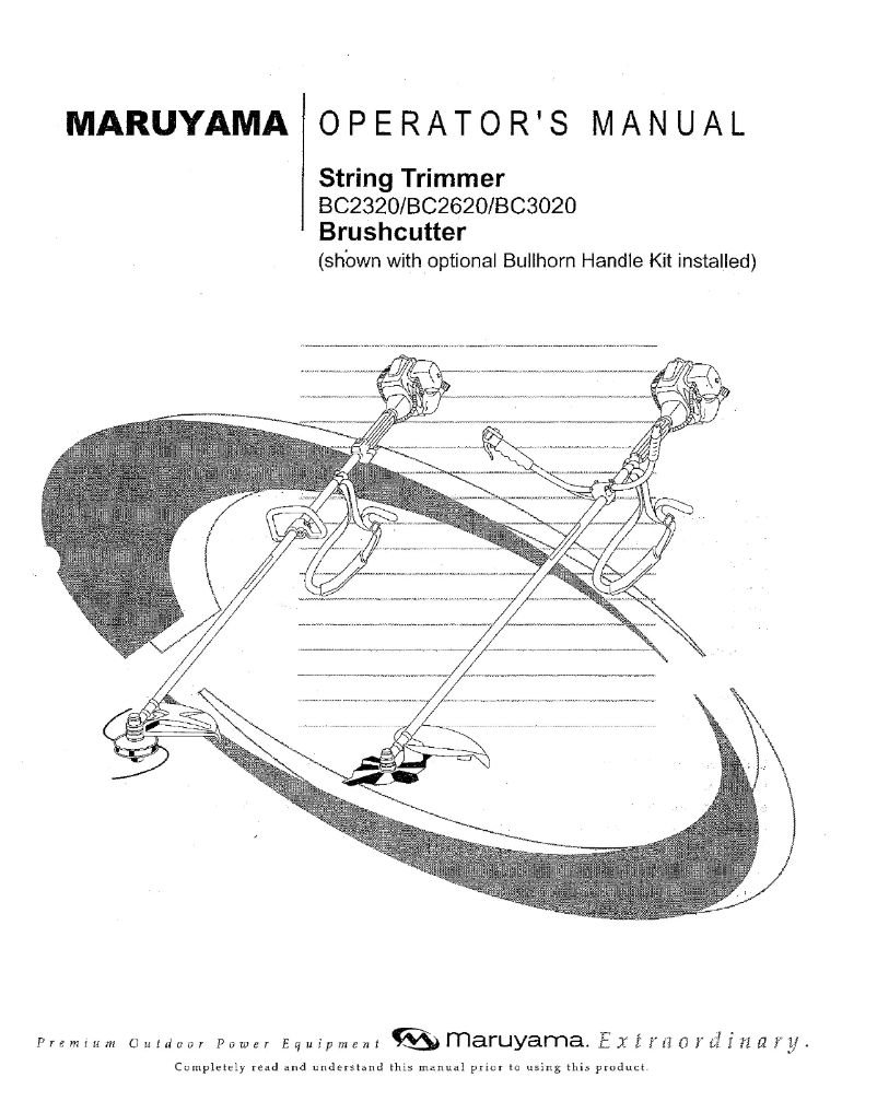 Page 1 de la notice Manuel utilisateur Maruyama BC3020
