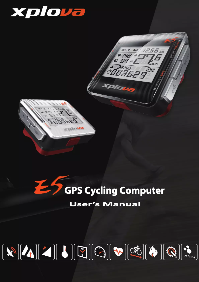 Página 1 del manual Manual de usuario Xplova E5 GPS