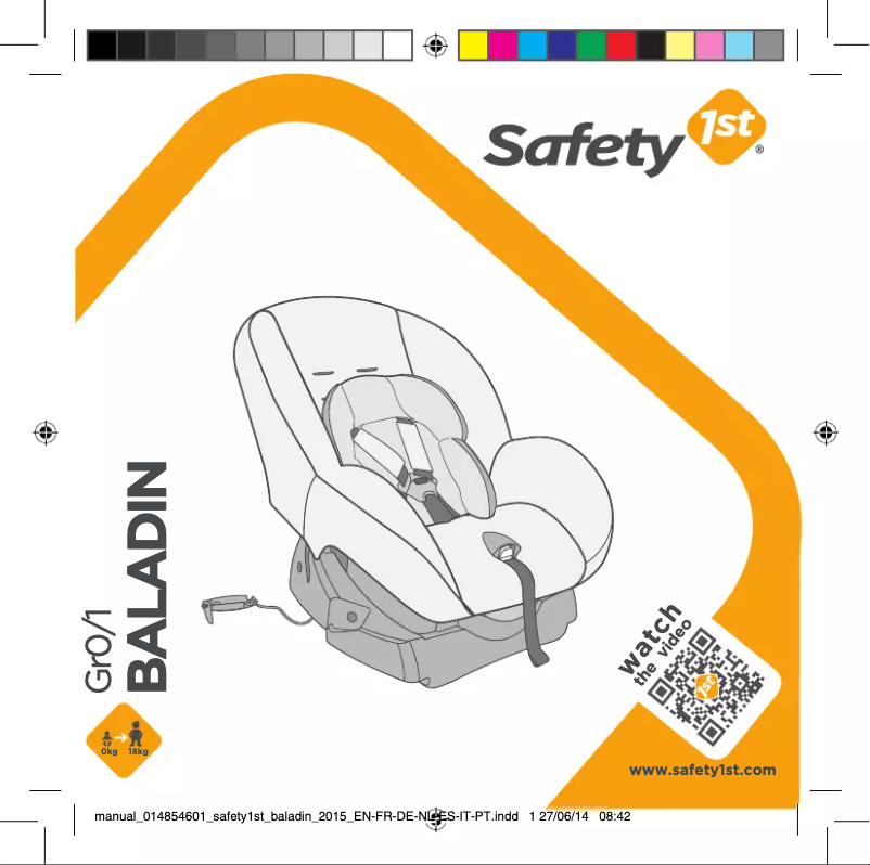 Page 1 de la notice Manuel utilisateur Safety 1st Baladin