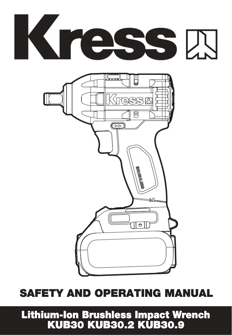 Page n°1 - Manuel utilisateur Kress KUB30.9